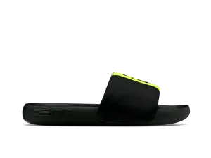 08951-071-M | SLIDE SANDAL LN X MCLAREN | BLACK/SAFETY YELLOW