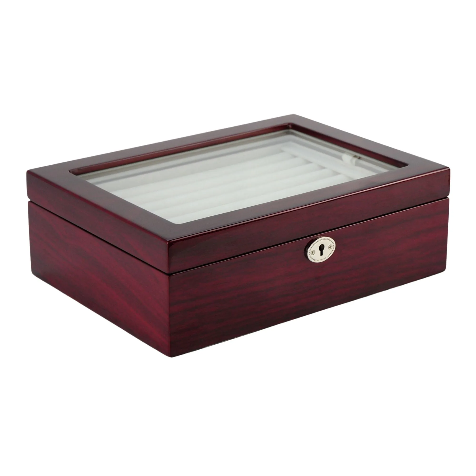 72 Pairs Cherry Wooden Cufflink Box