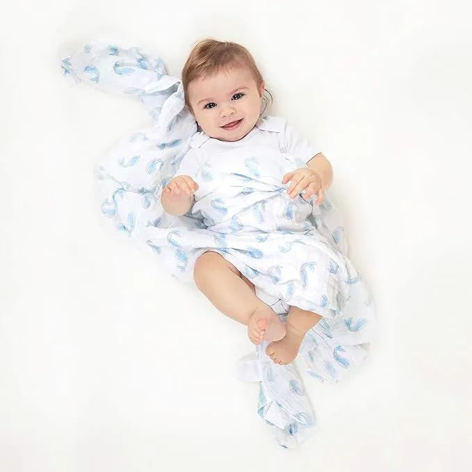 aden   anais Cotton Muslin Swaddles Natural History 4 pack Blanket