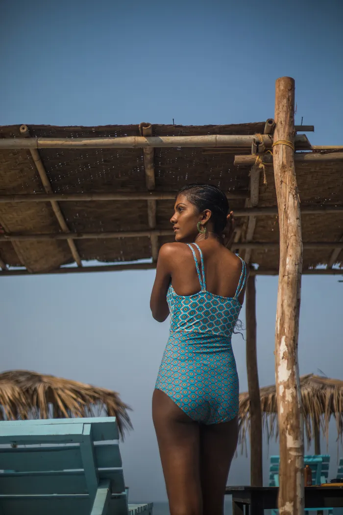 All eyes on geo swimsuit