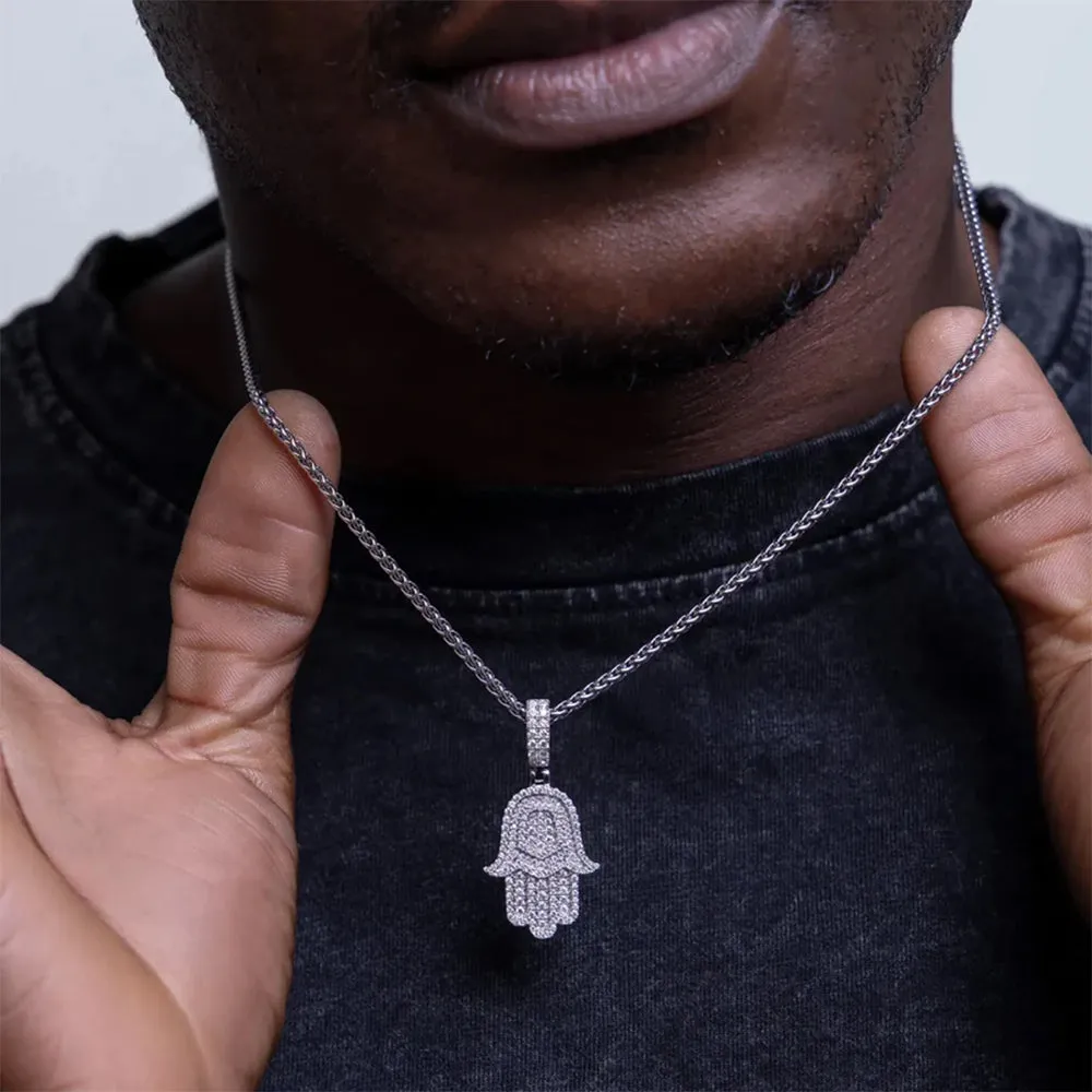 Aporro Double-Layered Hamsa Pendant