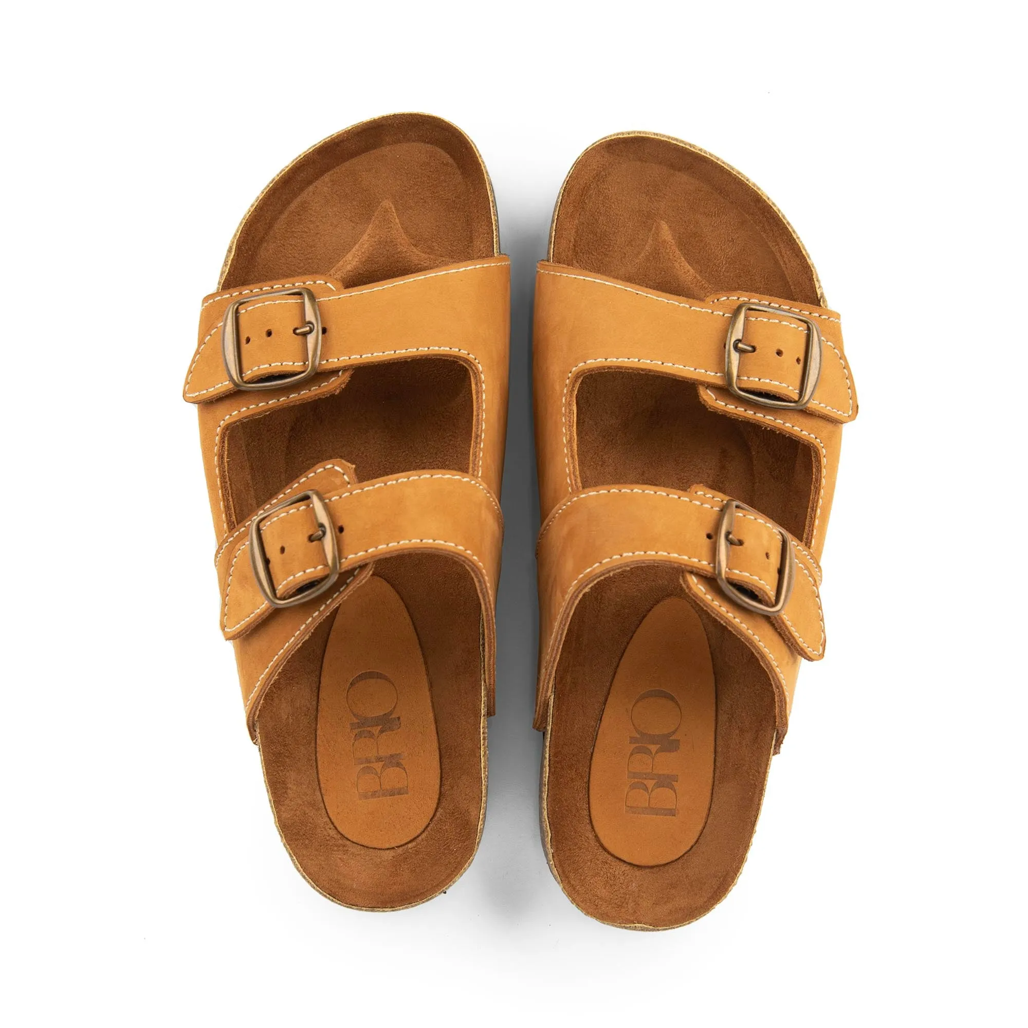 Arizona Beige Natural Leather Slippers