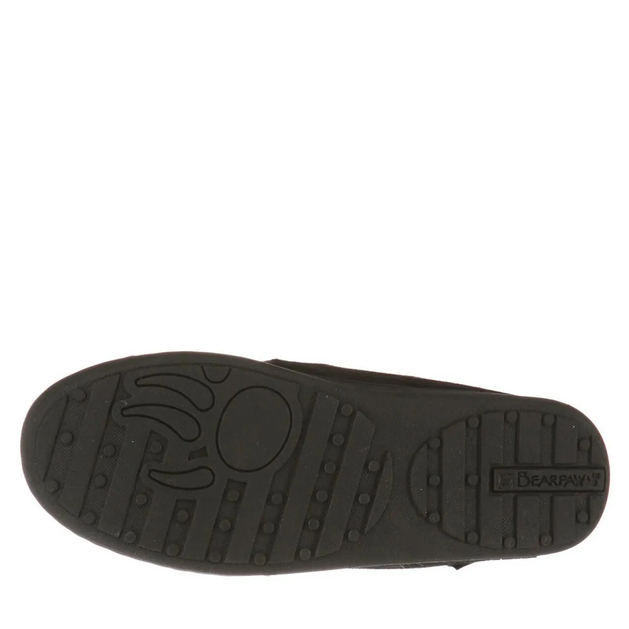 BEARPAW MEN'S MOC II SUEDE SLIPPER BLACK