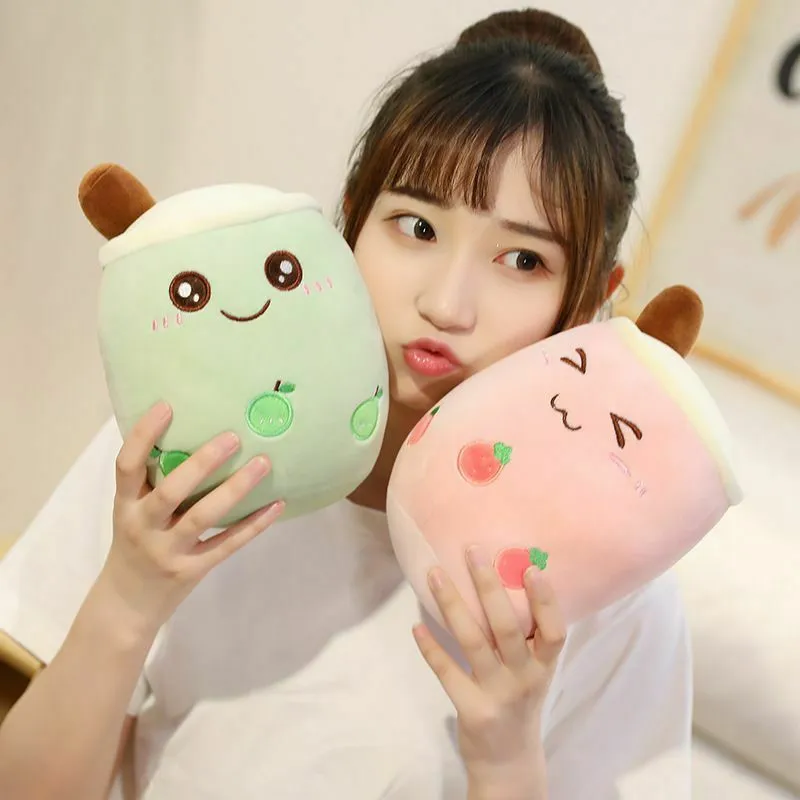 Bubble Tea Boba Pearl Milk Tea Plush Hug Pillow Toy