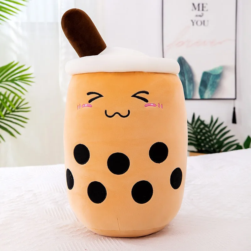 Bubble Tea Boba Pearl Milk Tea Plush Hug Pillow Toy