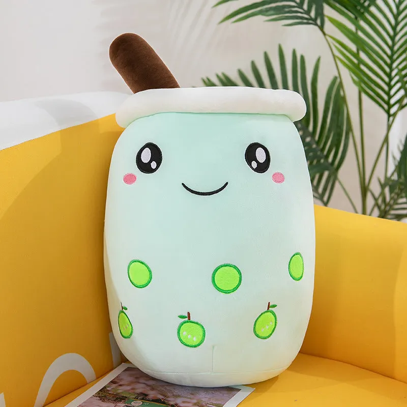 Bubble Tea Boba Pearl Milk Tea Plush Hug Pillow Toy