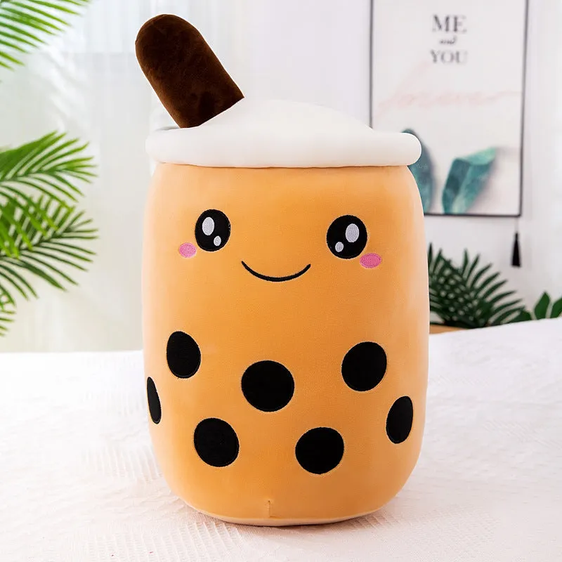 Bubble Tea Boba Pearl Milk Tea Plush Hug Pillow Toy
