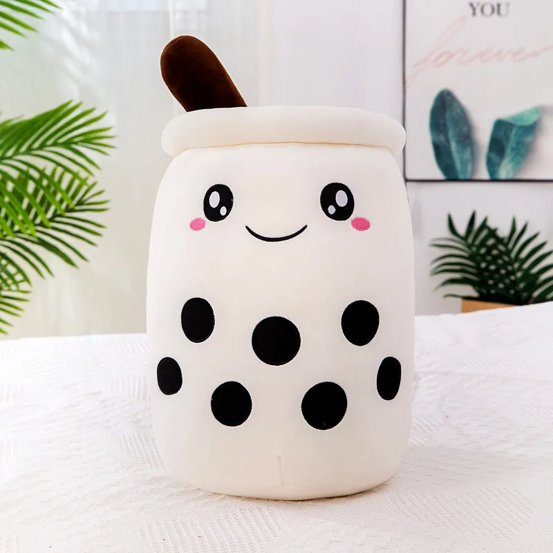 Bubble Tea Boba Pearl Milk Tea Plush Hug Pillow Toy