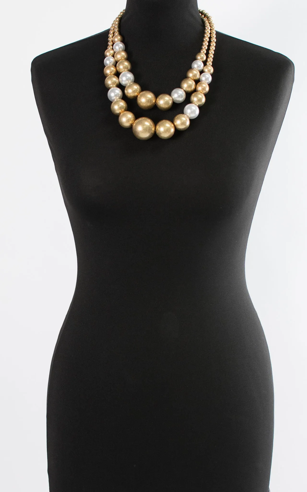 Cleopatra Necklace | Double Layered Beads