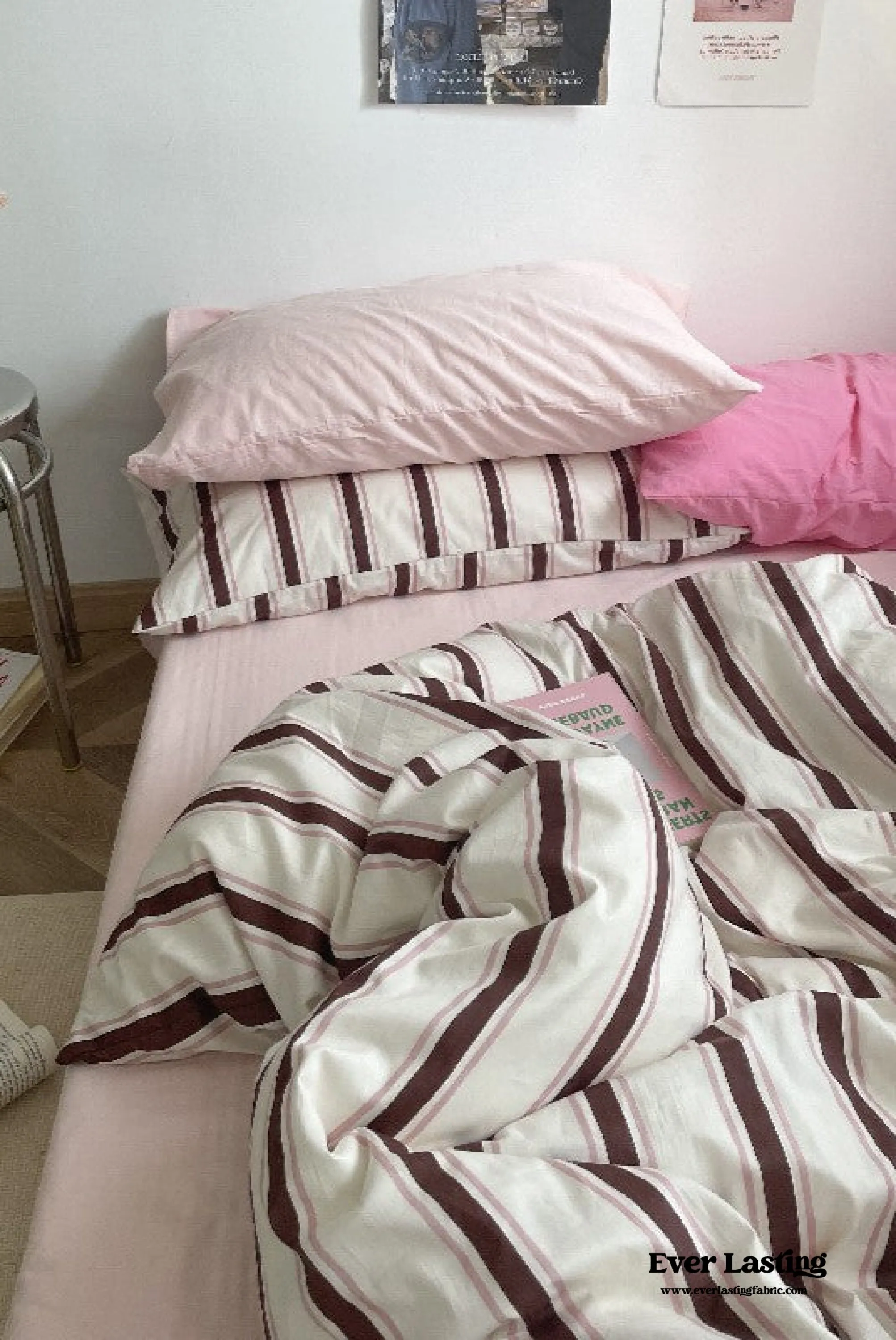 Cozy Washed Cotton Striped Duvet Cover