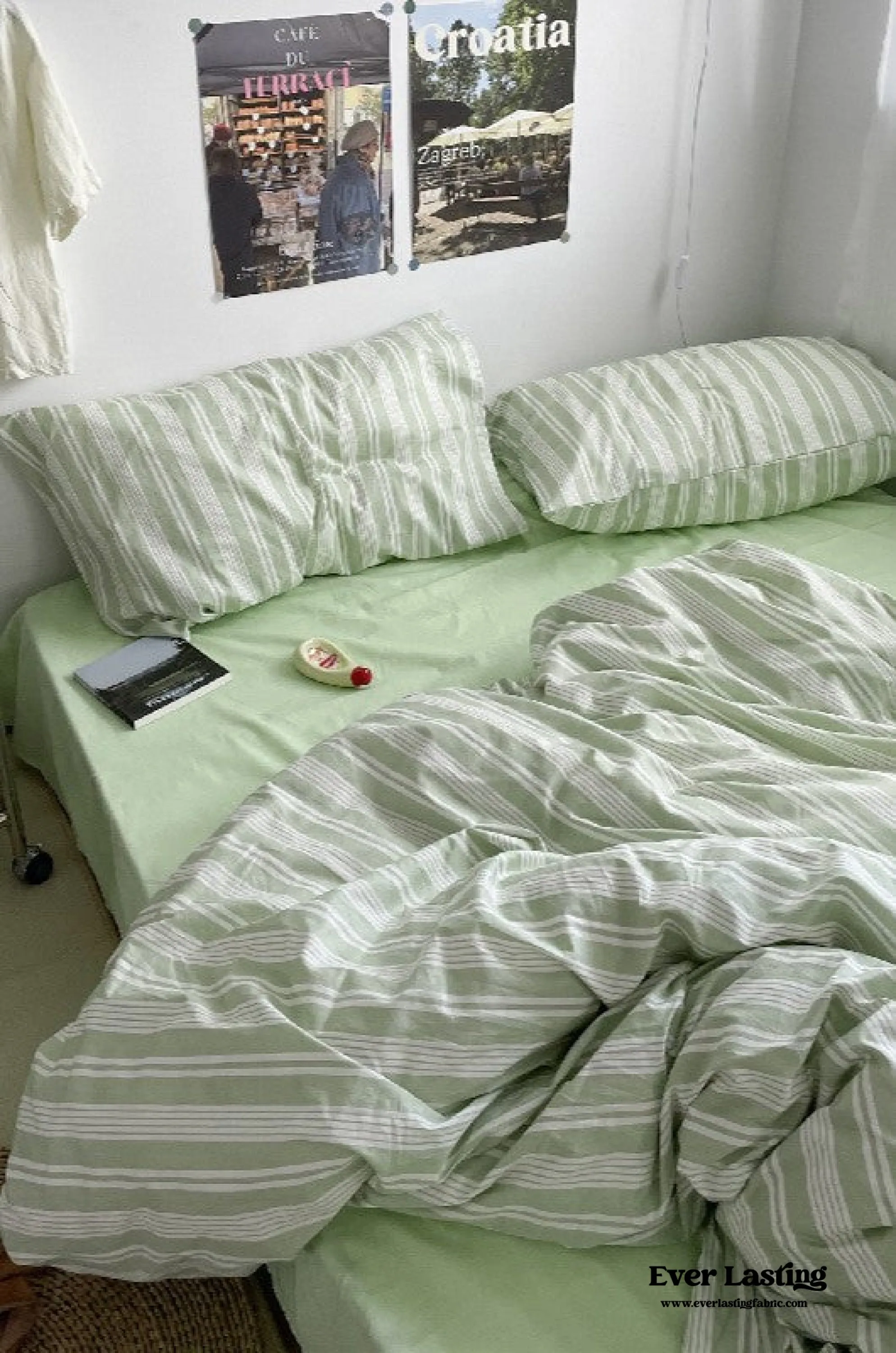 Cozy Washed Cotton Striped Duvet Cover