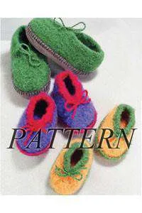 Crocheted Felt Slippers *Pattern*