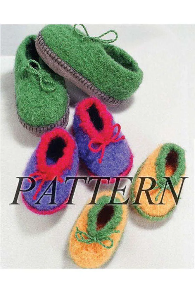 Crocheted Felt Slippers *Pattern*