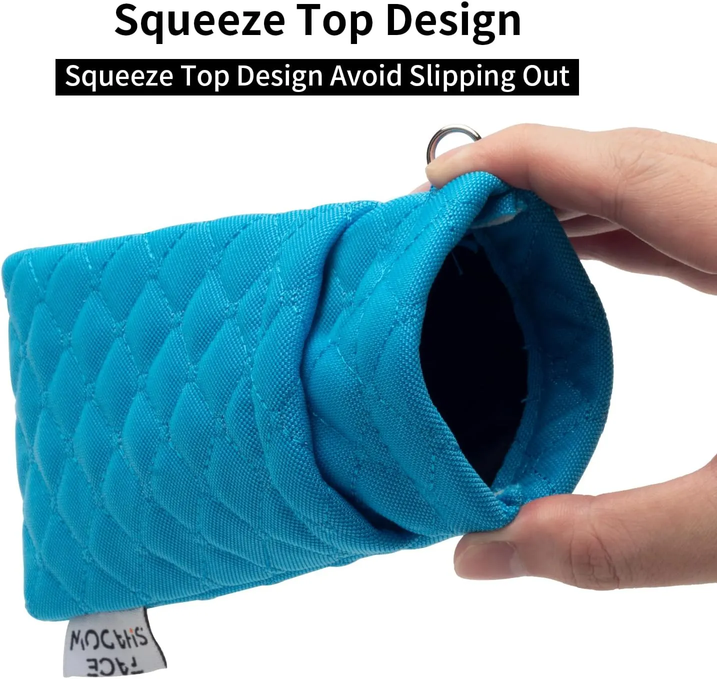 Face Shadow Double Glasses Case Soft Eyeglass Case For Women Men Squeeze Top Sunglasses Case With Cleaning Cloth