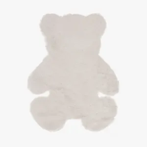 Faux Fur Rabbit Hair Bear Area Rug (Size 60 x 80 cm, White)