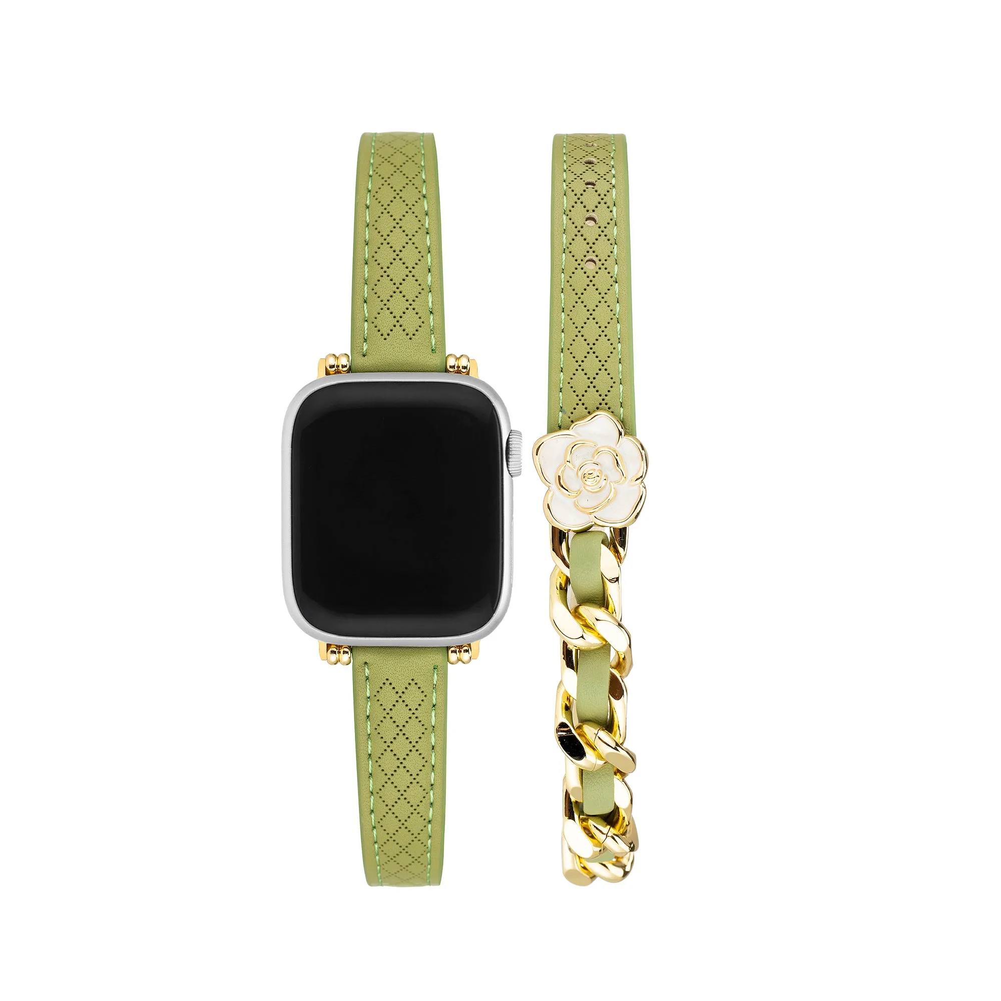 Floral Double Layered Watch Bracelet