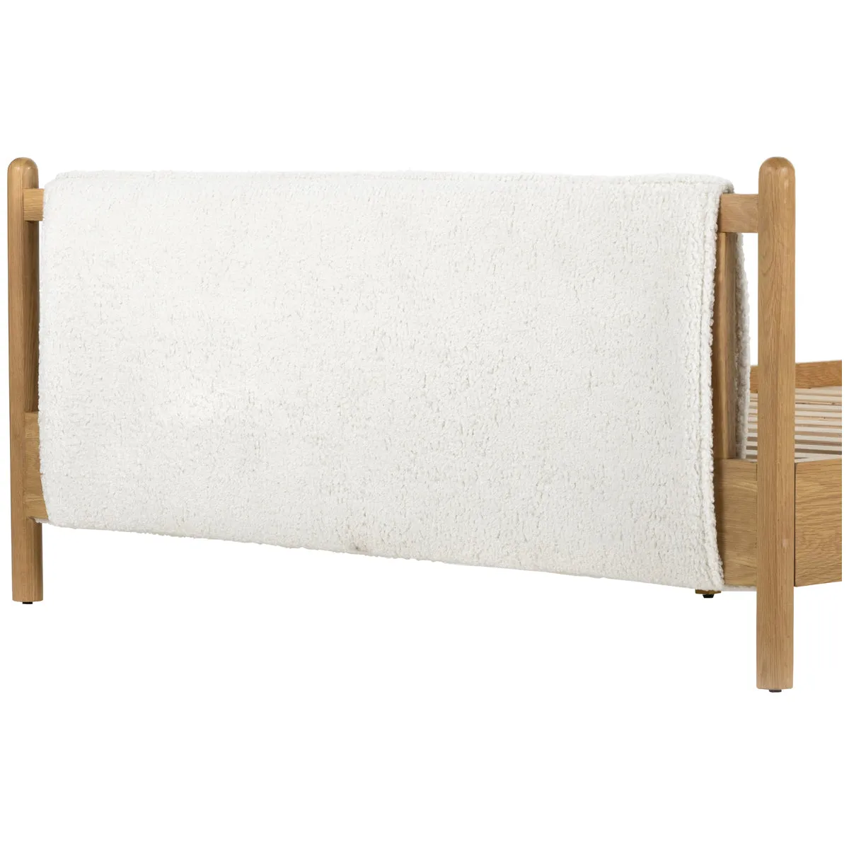Four Hands Berman Bowen King Bed - Sheepskin Natural
