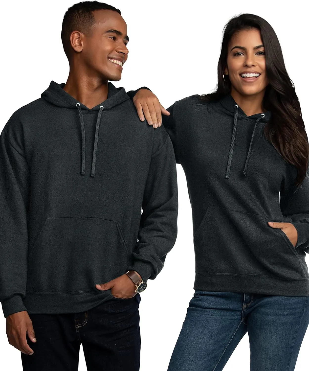 Fruit of the Loom Eversoft Fleece Hoodies, Pullover & Full Zip, Moisture Wicking & Breathable, Sizes S-4x