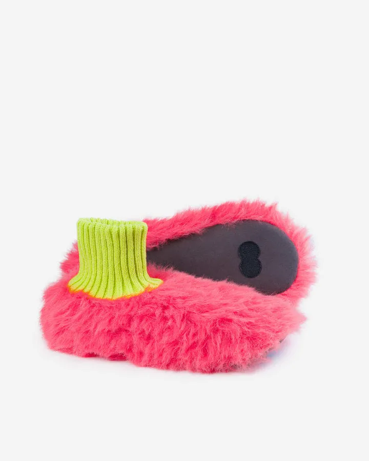 Fur Knit Sock Slipper