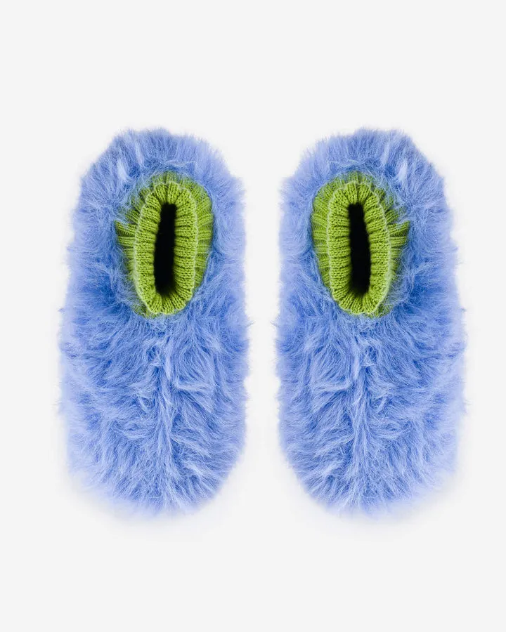 Fur Knit Sock Slipper