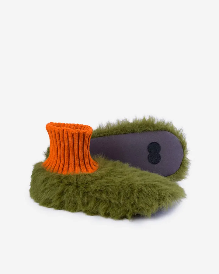 Fur Knit Sock Slipper
