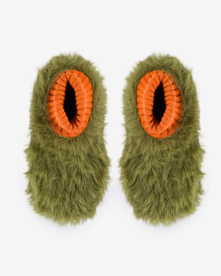 Fur Knit Sock Slipper