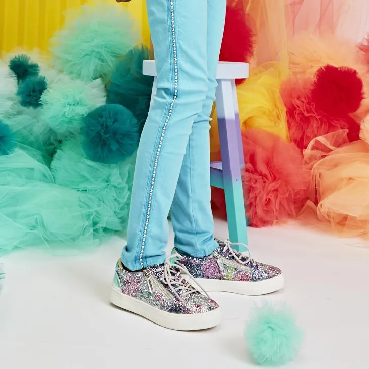 Glitter Zipper Sneaker