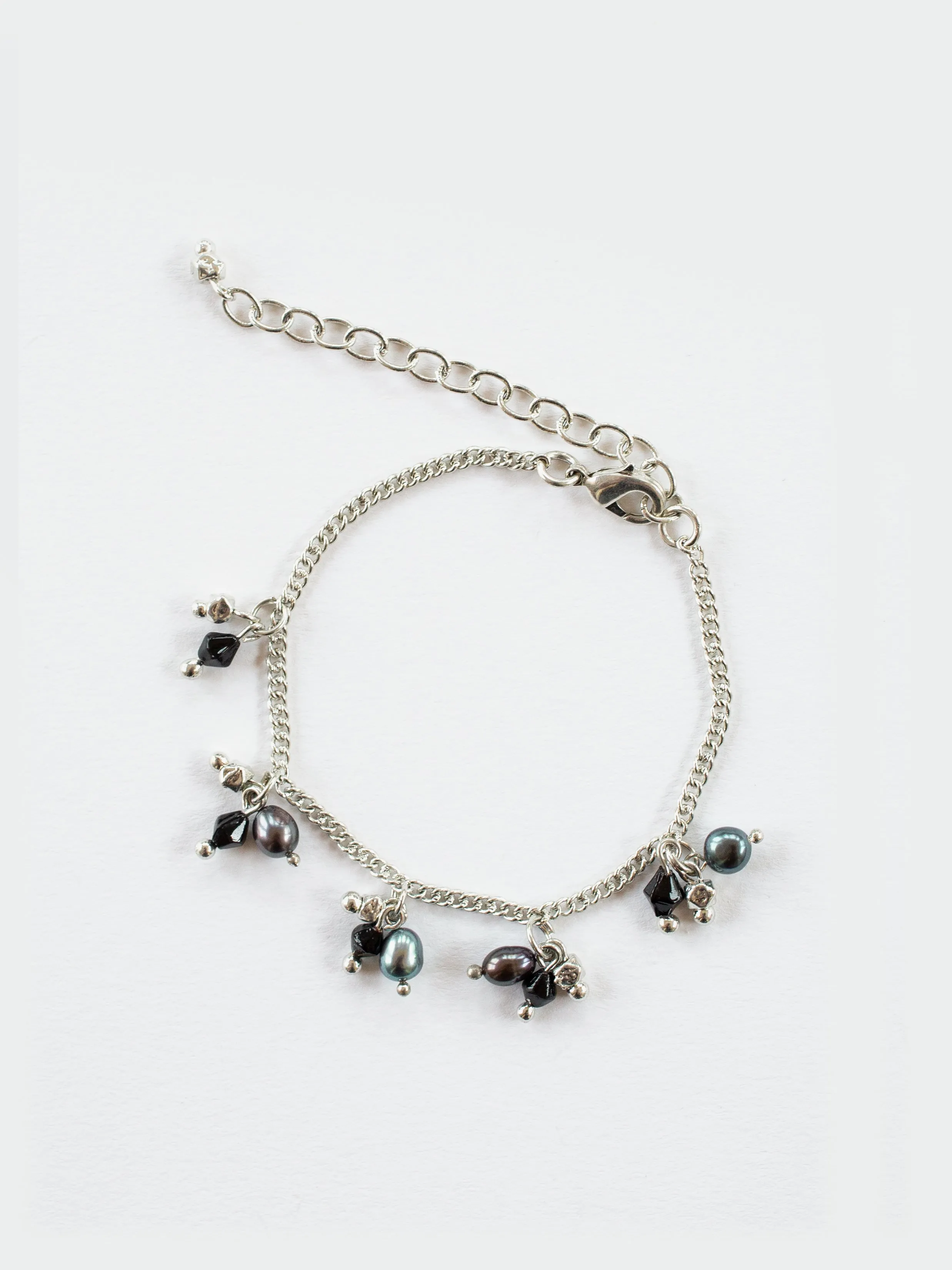 Gracie Beaded Bracelet - Silver