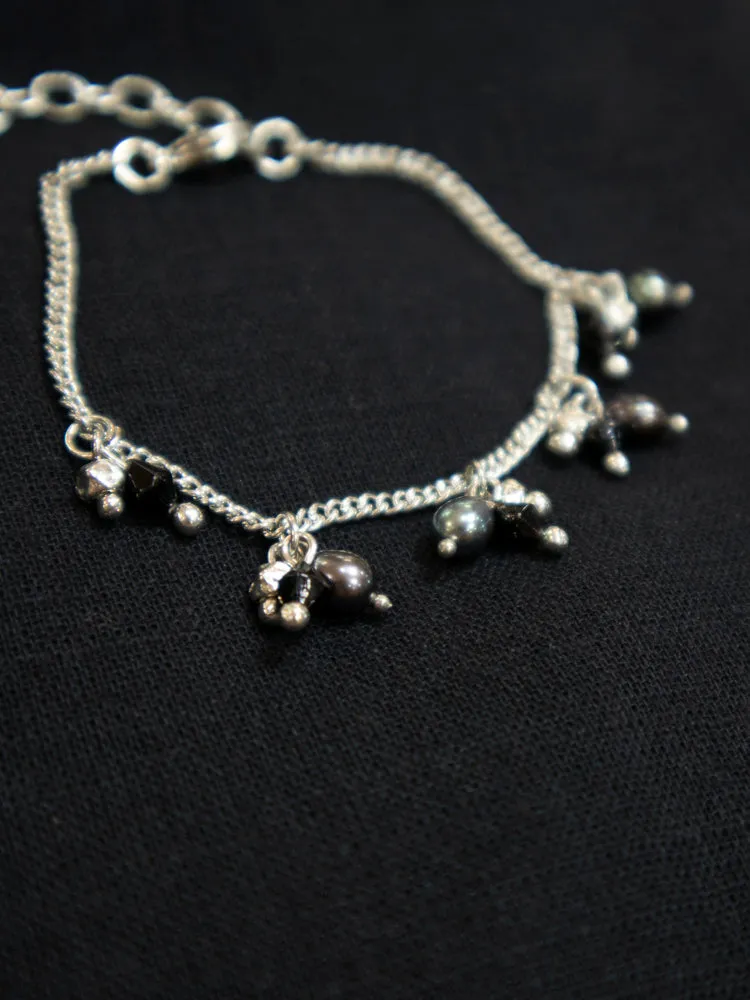 Gracie Beaded Bracelet - Silver