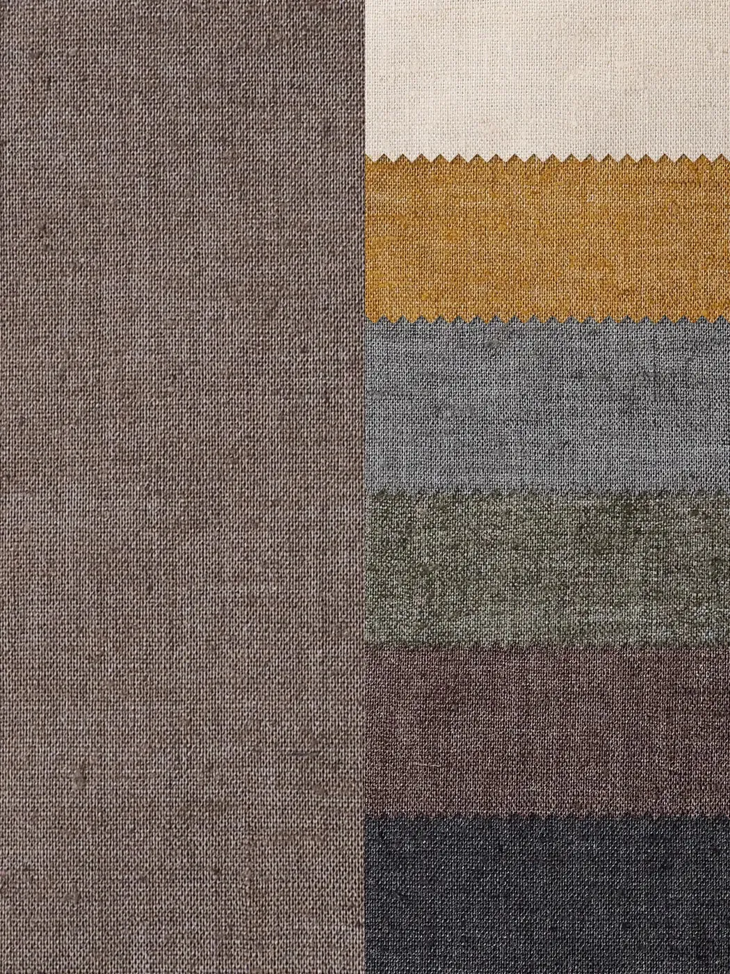 Hemp & Recycled Poly Mid-Weight Stretched Muslin Fabric（HP5813A）