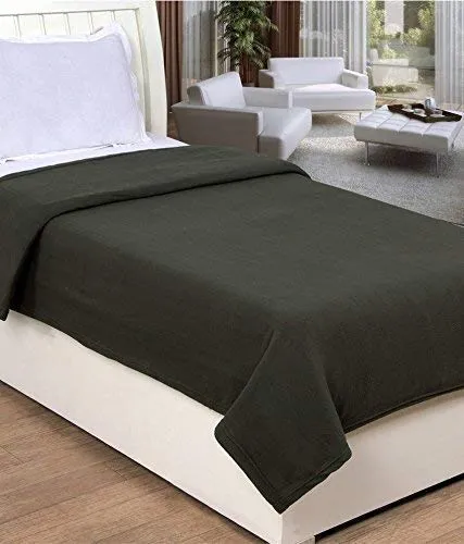 Homescape Stylish Supersoft Plain Single Bed Lightweight Ac Fleece Blanket for Bedroom Living Room (60x90inch, Pack of 5, Multicolour