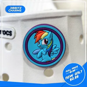 Jibbitz - My Little Pony - Rainbow Dash - Round