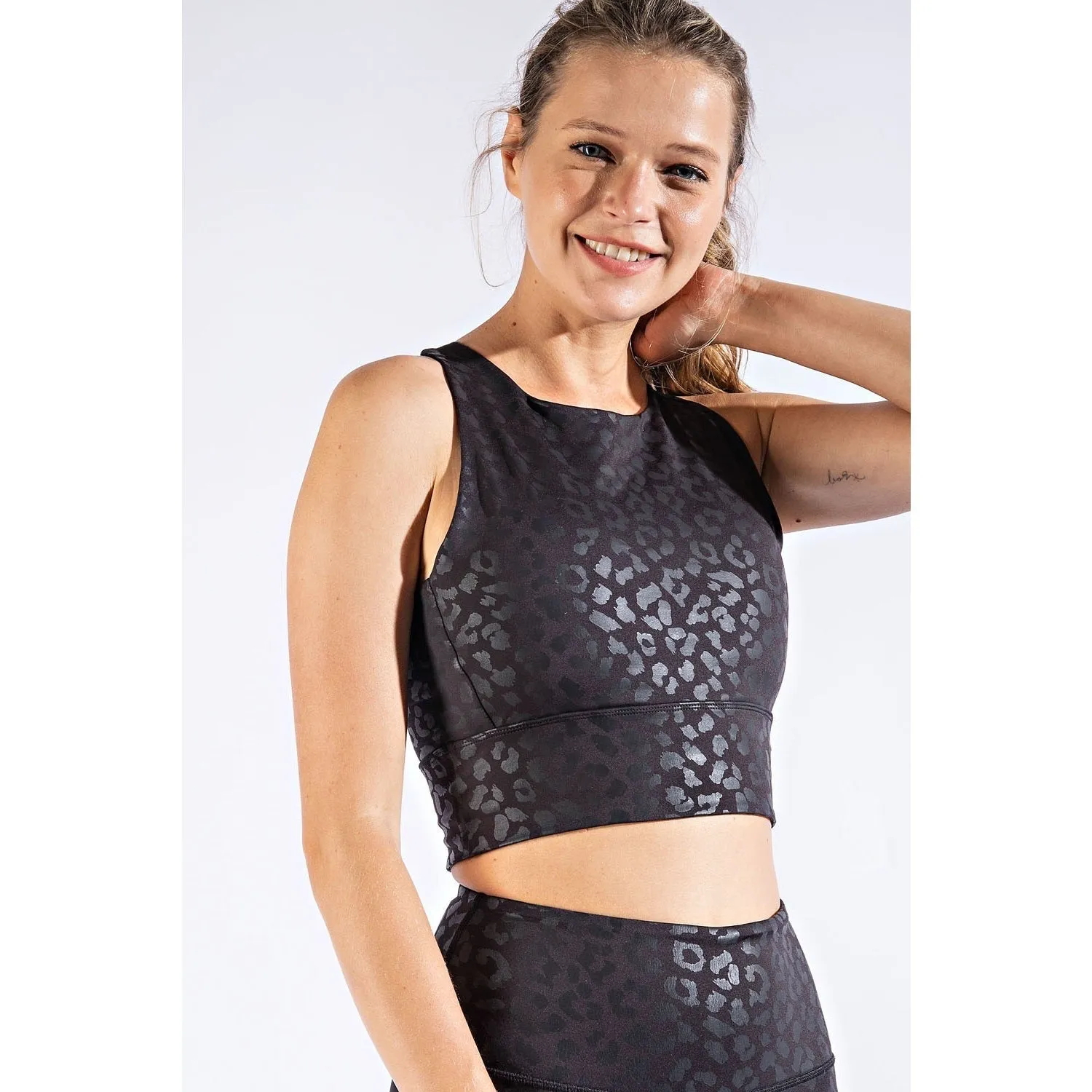 LEOPARD CHINTZ SPORTSBRA