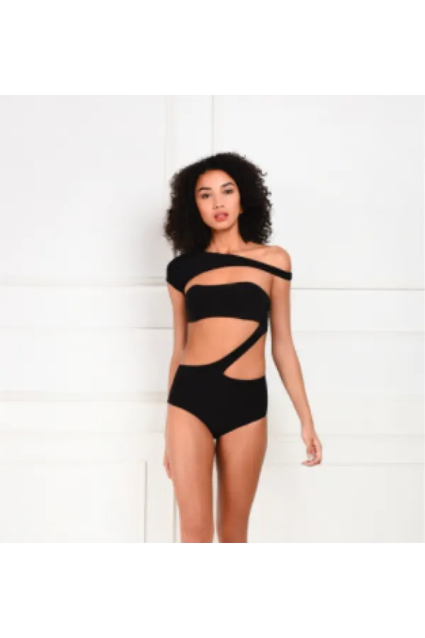 Manushi Chhillar In Nargis One Shoulder Monokini-White