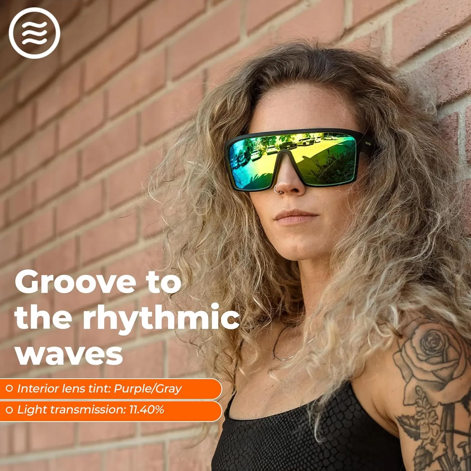 NEVEN Slater UV Frame Sunglasses For Men & Women - TR90 Oversized Polarized Sunglasses for Men - Coastal Sport Boxy Glasses
