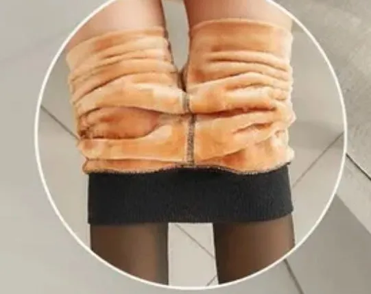 Non-See-Through Lined Tights