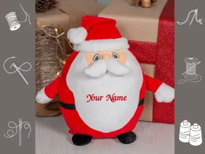 Personalised Embroidered Santa Plush Toy