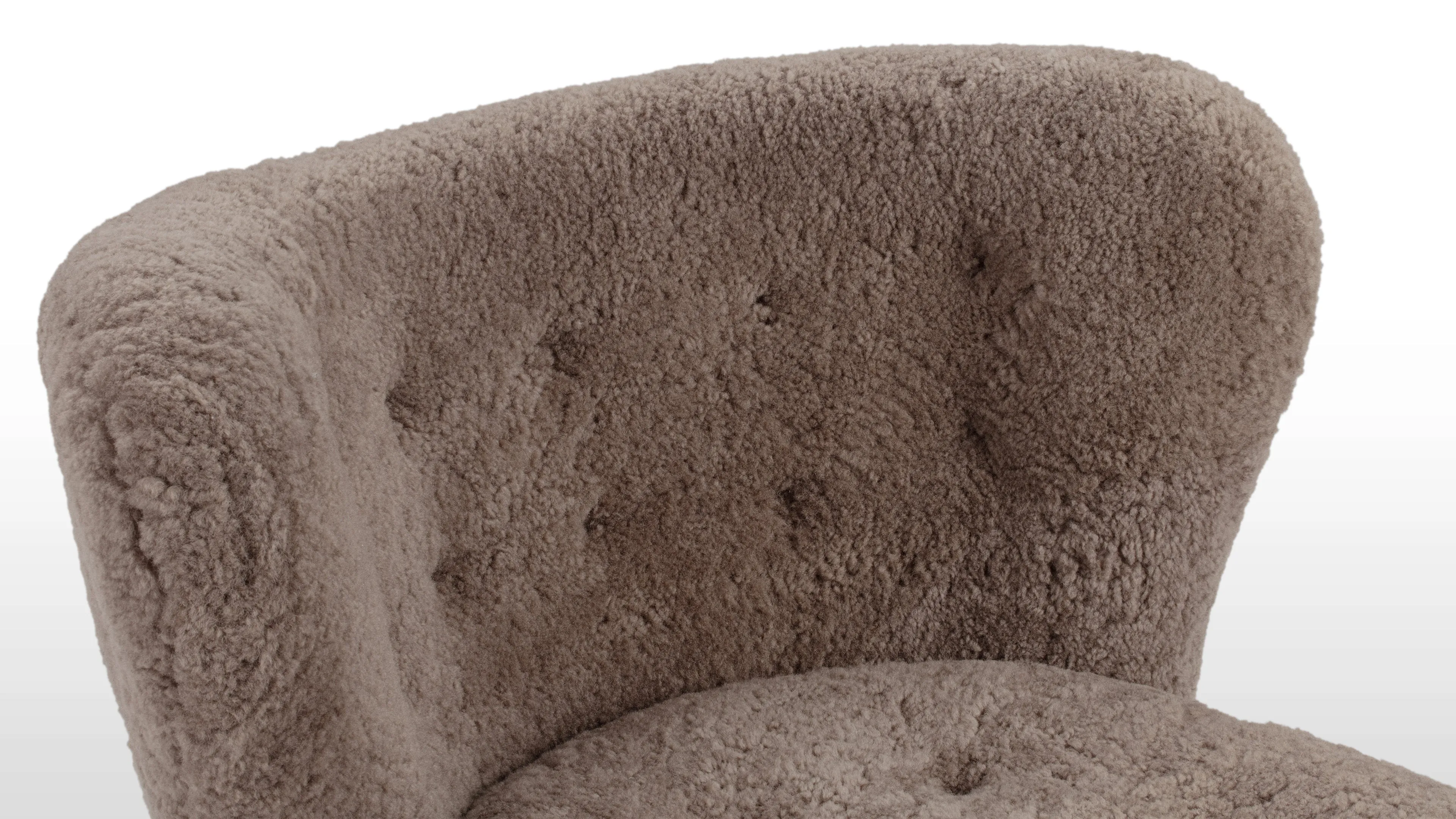 Petra - Petra Chair, Cappuccino Luxe Sheepskin