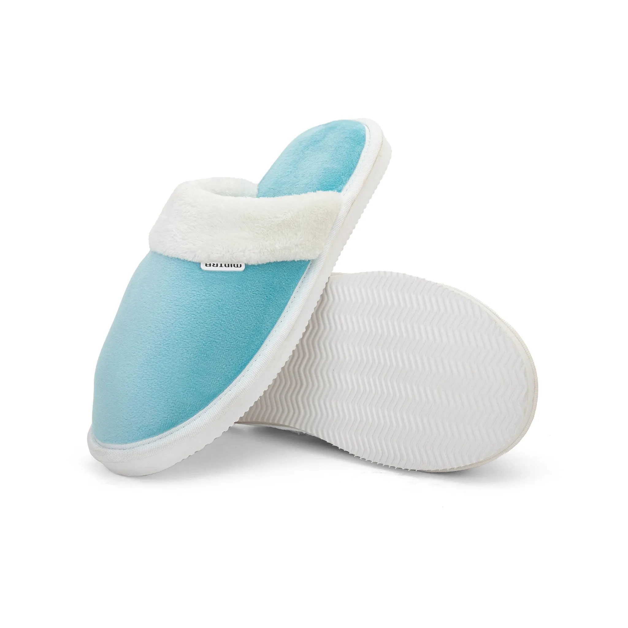 Plain with Fur Winter Slipper - Men