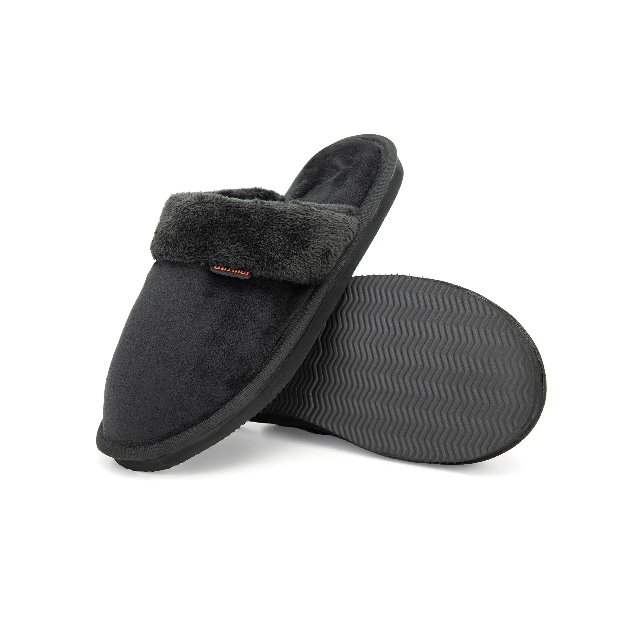 Plain with Fur Winter Slipper - Men