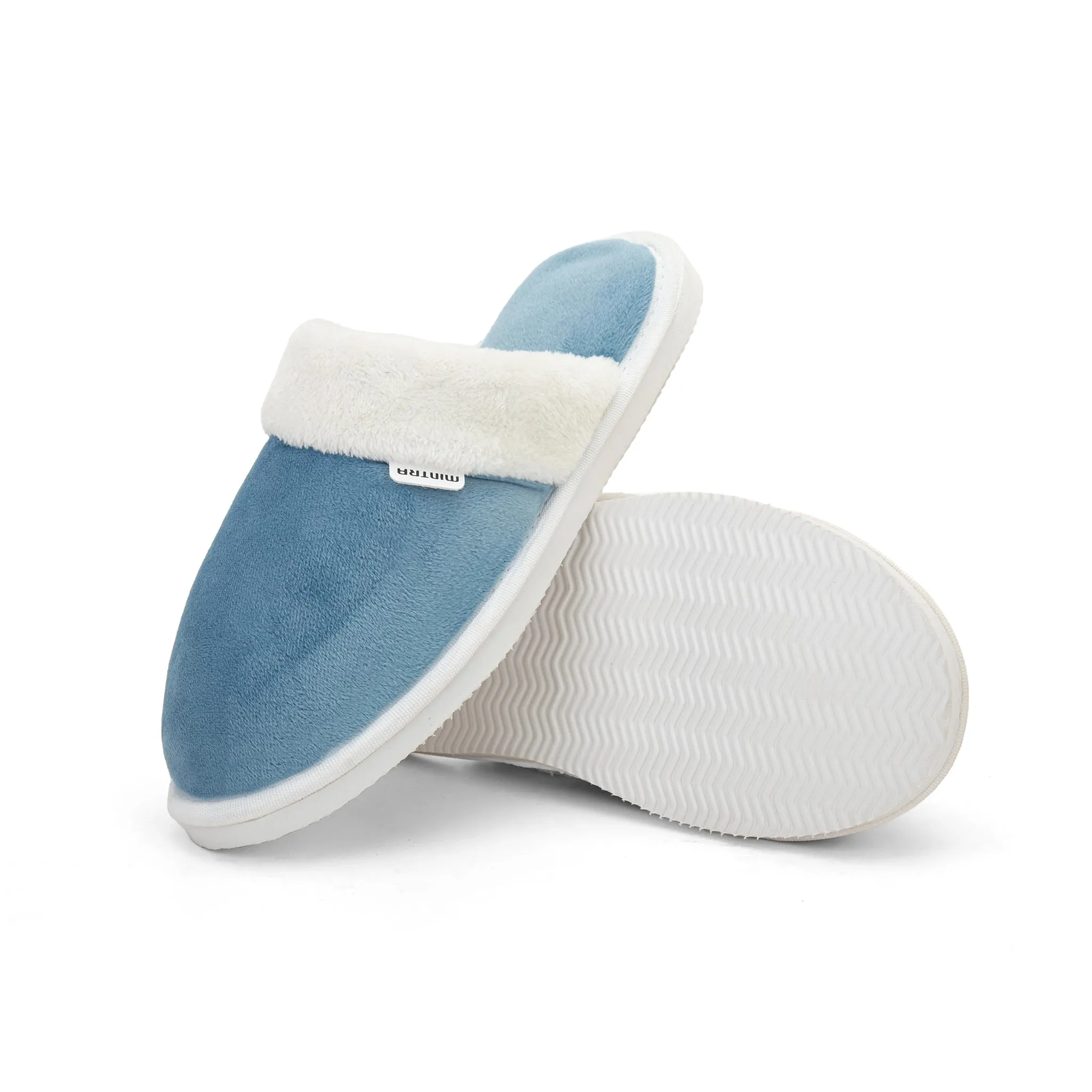 Plain with Fur Winter Slipper - Men