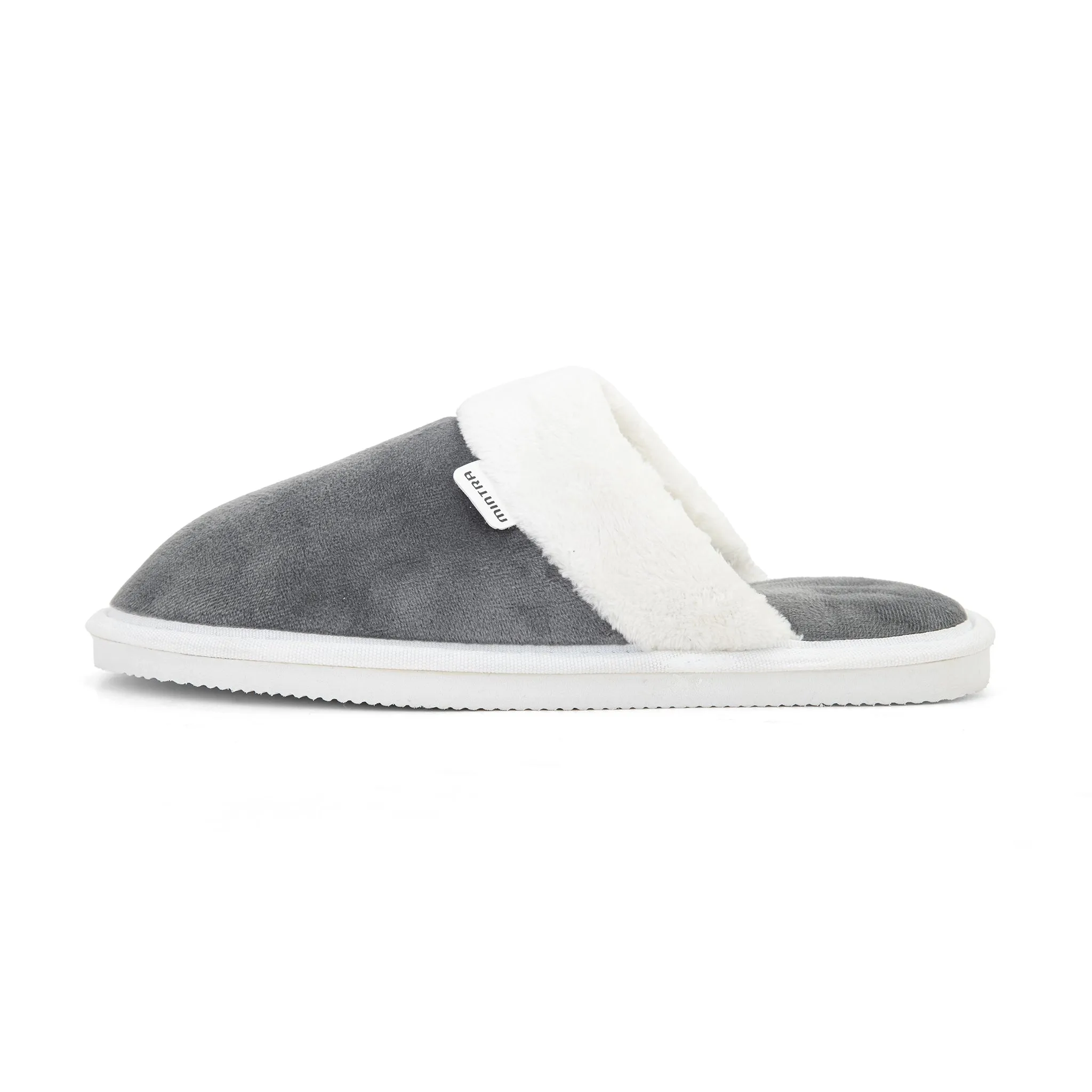 Plain with Fur Winter Slipper - Men