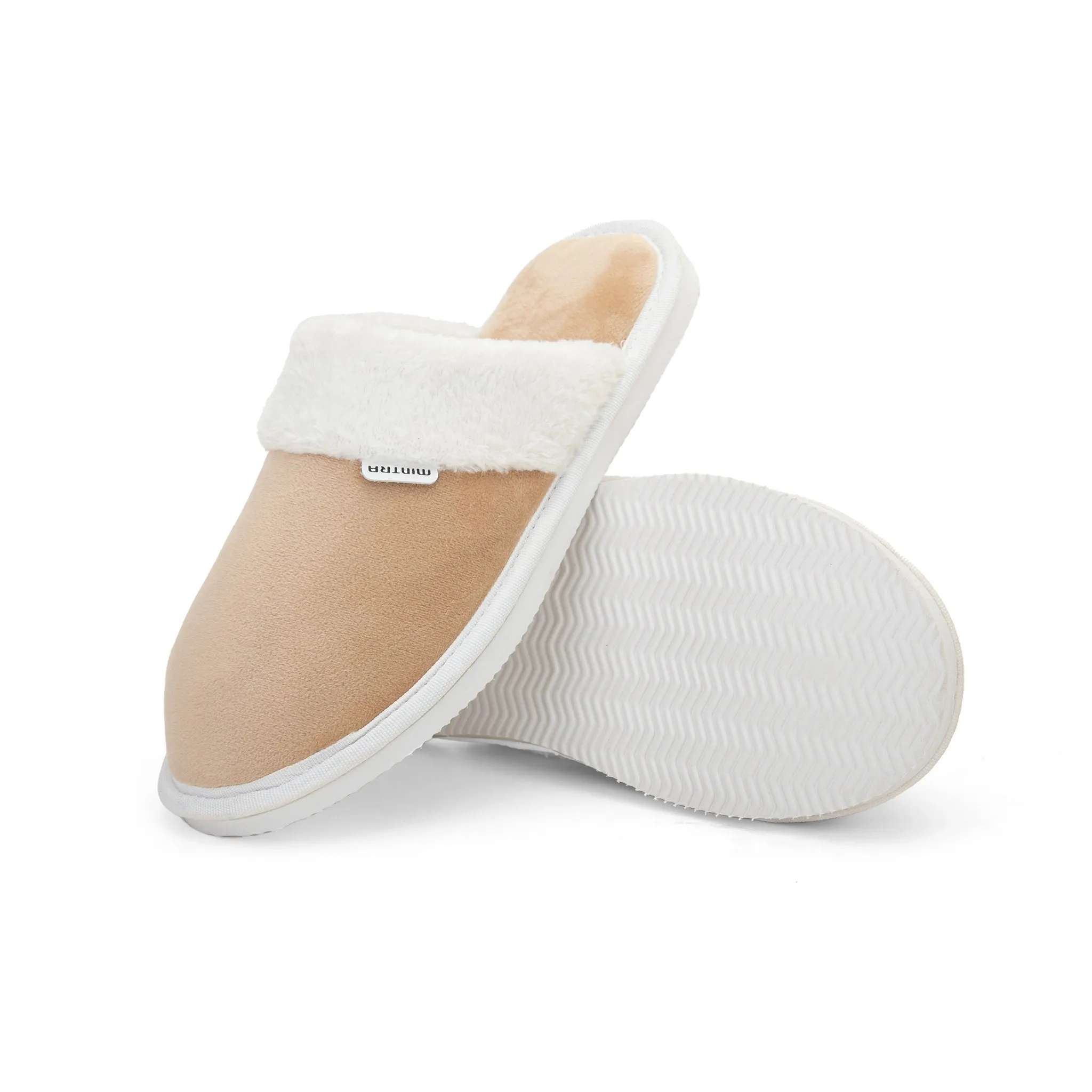 Plain with Fur Winter Slipper - Men