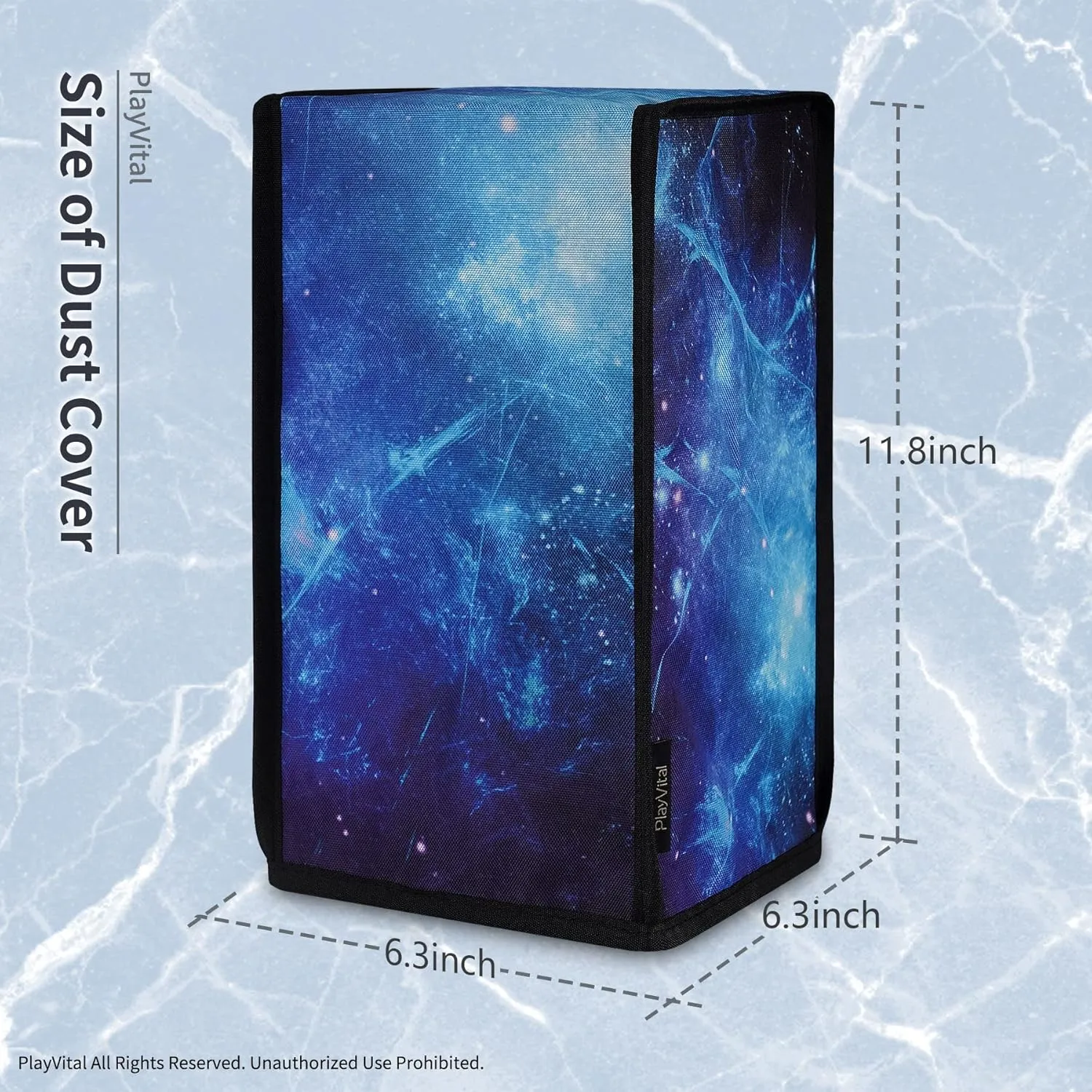 PlayVital Nylon Dust Cover for Xbox Series X Console, Soft Neat Lining Dust Guard, Anti Scratch Waterproof Cover Sleeve for Xbox Series X Console - Blue Nebula