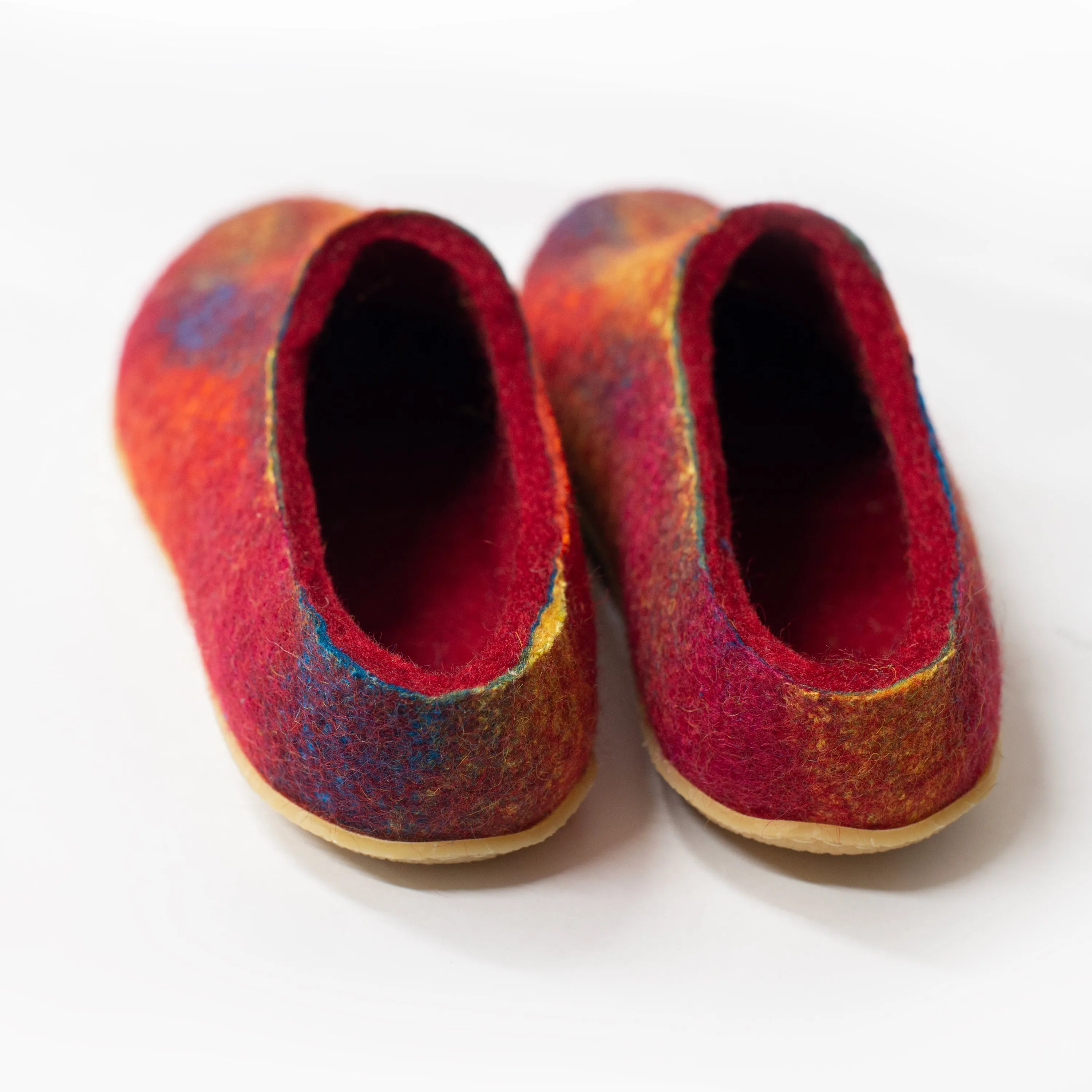 Poppy Red  Rainbow women's slippers