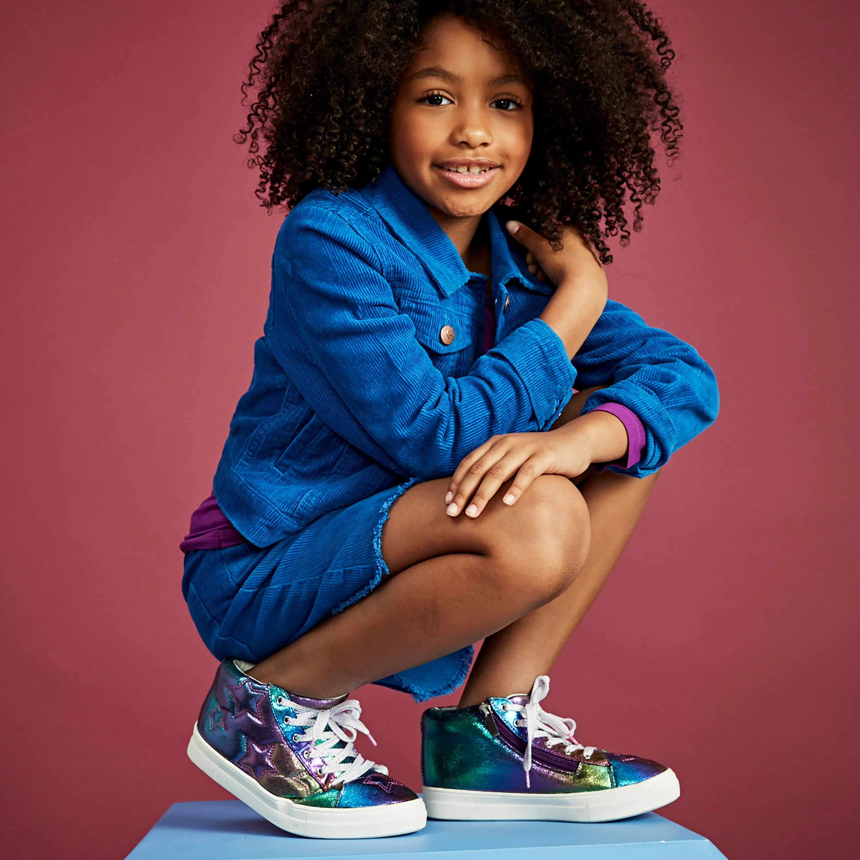 Quilted Star Metallic Sneaker