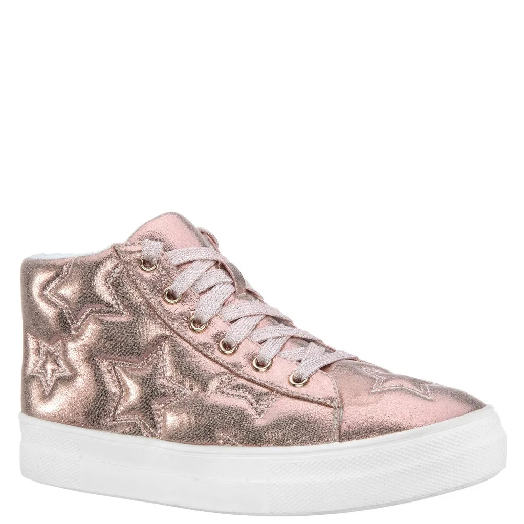 Quilted Star Metallic Sneaker