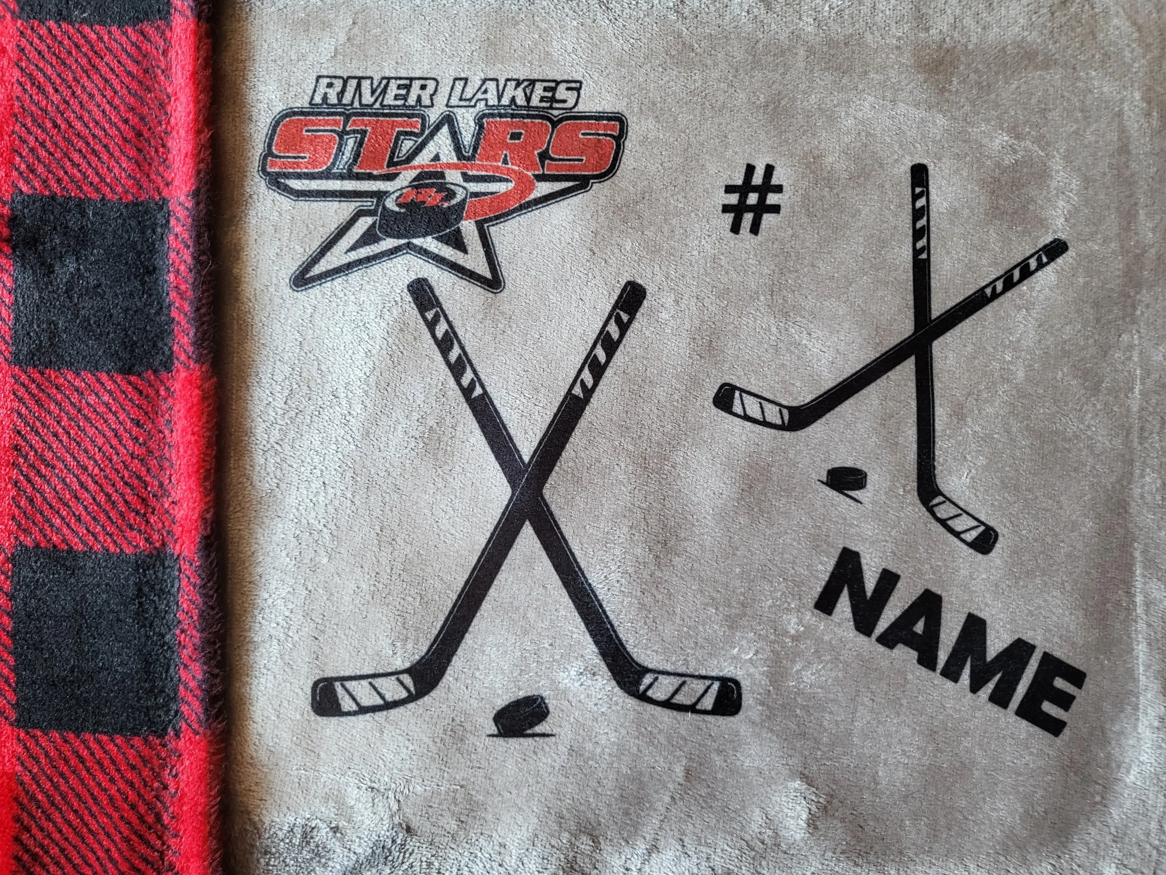 RIVER LAKES HOCKEY FUNDRAISER - Cozy Rink Blanket customizable (CLOSES DEC 1ST)