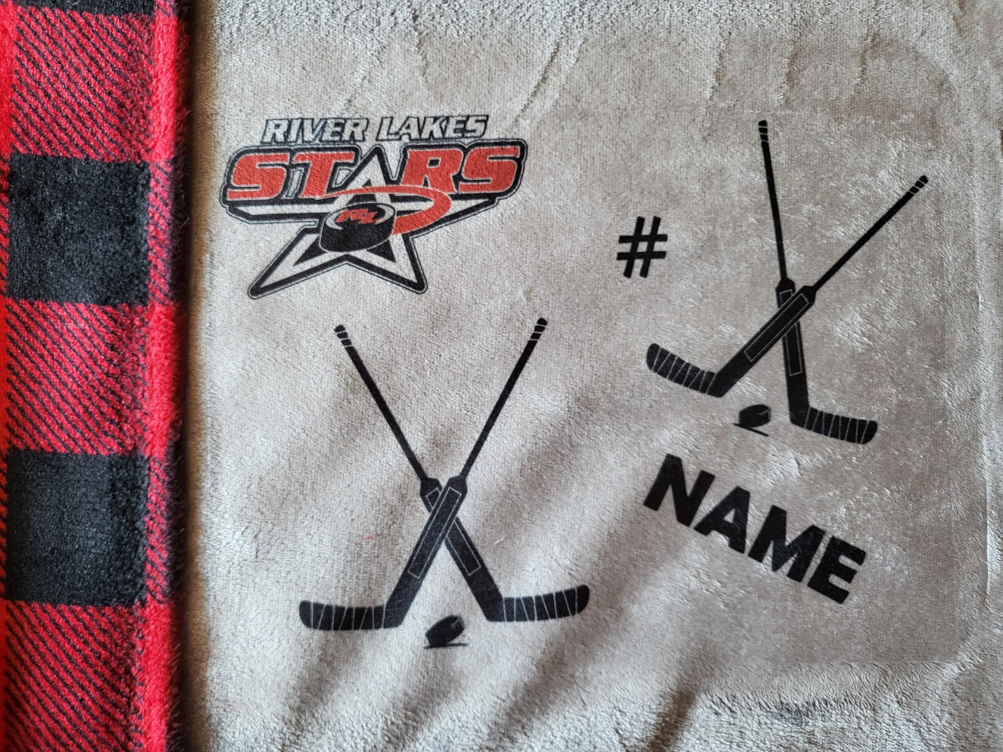 RIVER LAKES HOCKEY FUNDRAISER - Cozy Rink Blanket customizable (CLOSES DEC 1ST)