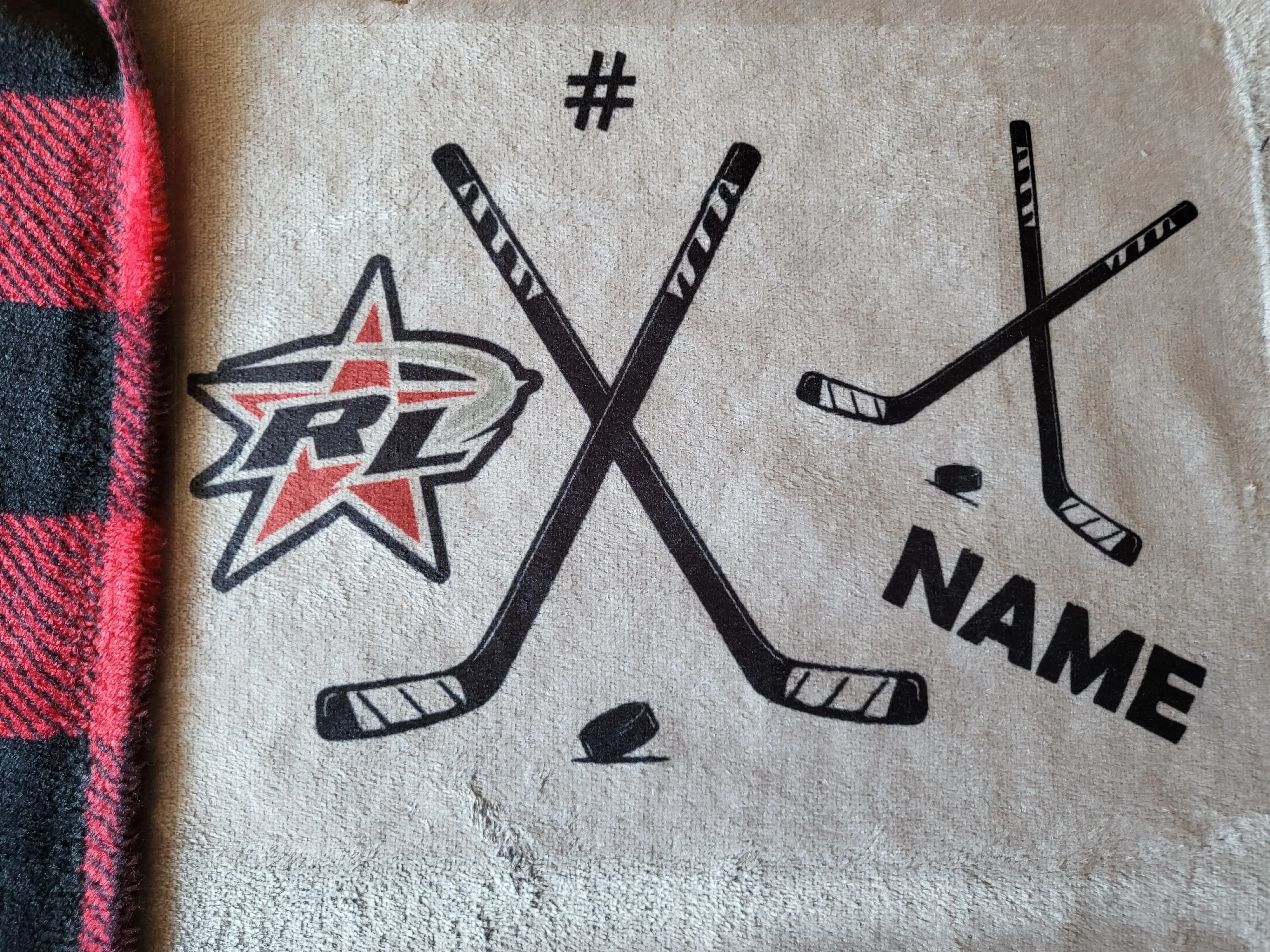 RIVER LAKES HOCKEY FUNDRAISER - Cozy Rink Blanket customizable (CLOSES DEC 1ST)